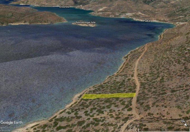 Plaka bei Elounda Kreta, Plaka Elounda: Baugrundstück mit atemberaubender Aussicht zu verkaufen Grundstück kaufen